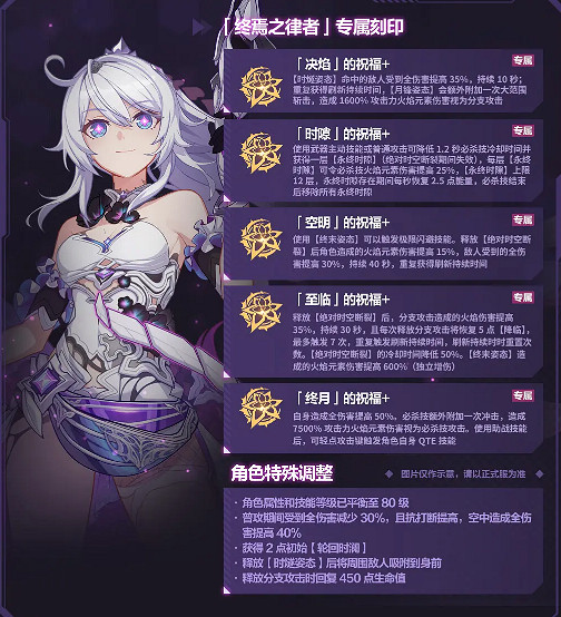 《崩壞3》終焉之律者樂土專屬刻印是什麽 終焉之律者樂土專屬刻印效果一覽