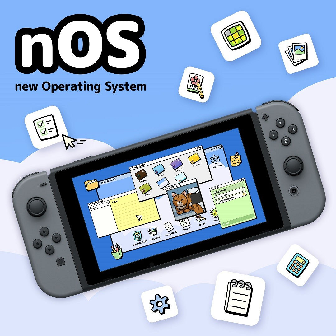 獨立遊戲團隊為任天堂Switch打造作業系統《nOS》 獨立遊戲團隊為任天堂Switch打造作業系統《nOS》
