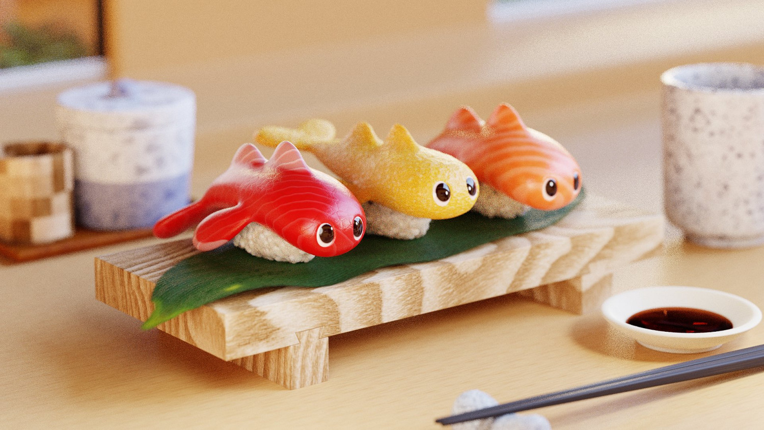 米立龍真的變壽司了!日本大神ぎーこ3DCG作品欣賞 米立龍真的變壽司了!日本大神ぎーこ3DCG作品欣賞