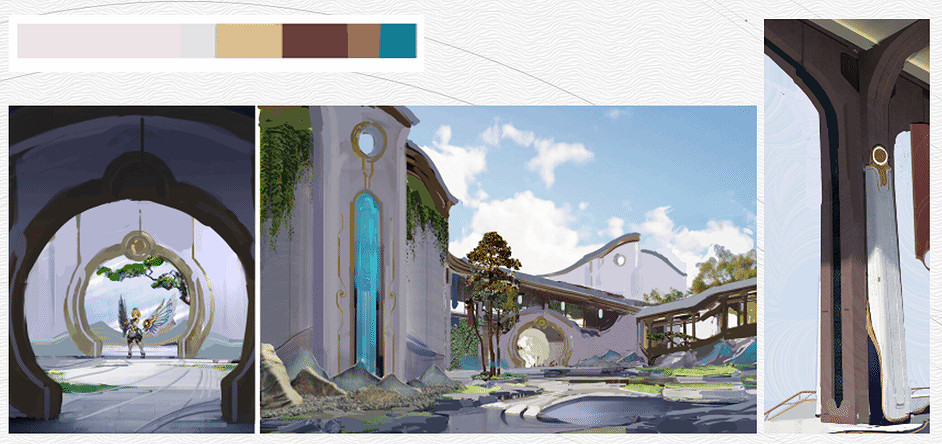 《王者榮耀·世界》開發者日誌：公布多張設定圖和概念圖