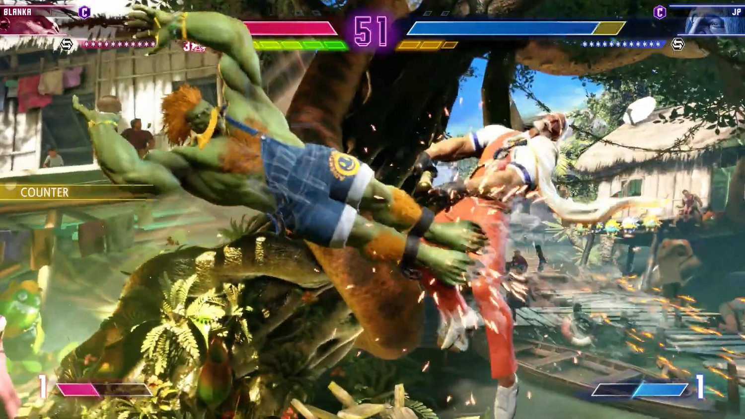 《快打旋風6》新開發者對戰展示公開:布蘭卡 vs JP 《快打旋風6》新開發者對戰展示公開:布蘭卡 vs JP