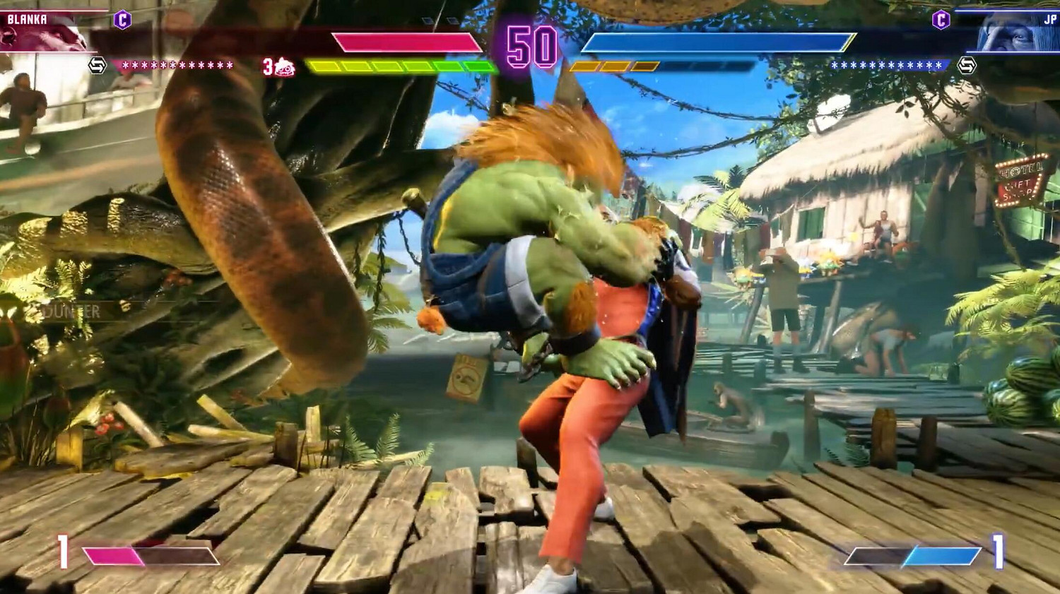 《快打旋風6》新開發者對戰展示公開:布蘭卡 vs JP 《快打旋風6》新開發者對戰展示公開:布蘭卡 vs JP