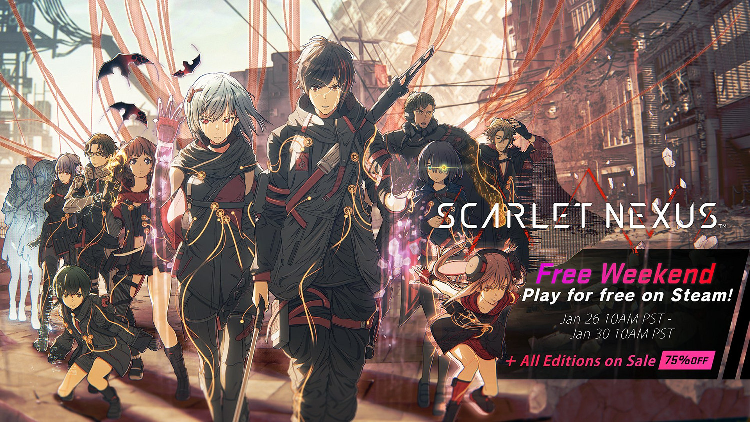 動作ARPG《緋紅結繫》在Steam開啟周末免費遊玩活動