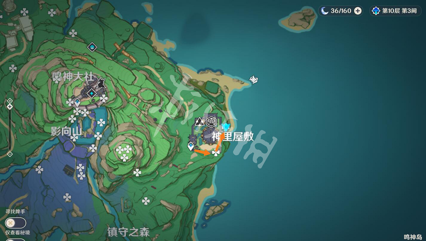 《原神》緋櫻繡球採集路線 緋櫻繡球分布圖 《原神》緋櫻繡球採集路線 緋櫻繡球分布圖