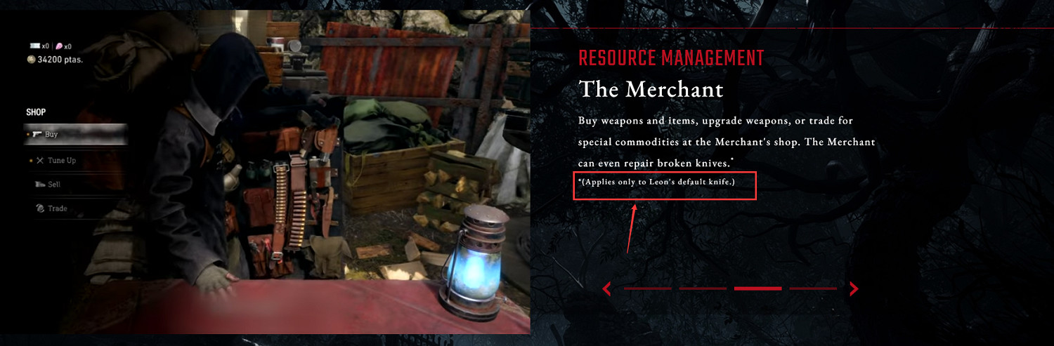 《惡靈古堡4：重製版》官網更新 裡昂的小刀耐久可修復