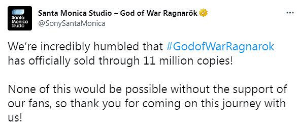 《戰神：諸神黃昏》銷量突破1100萬！奎爺可愛比心心~