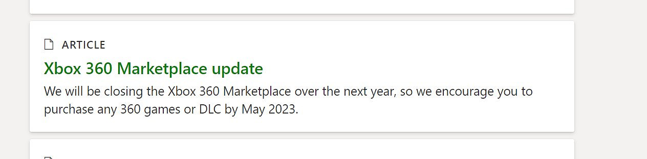 Xbox360遊戲商店將關閉？微軟：官網訊息發錯了