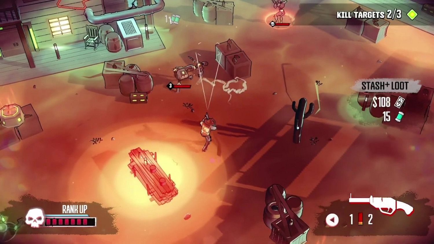 Roguelite射擊遊戲《沙塵與霓虹》2月16日推出