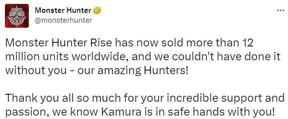 《魔物獵人：崛起》火爆熱賣！全球銷量已突破1200萬份