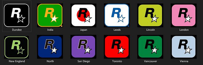 玩了這麽多年 才知道R星的logo有這麽多 玩了這麽多年 才知道R星的logo有這麽多