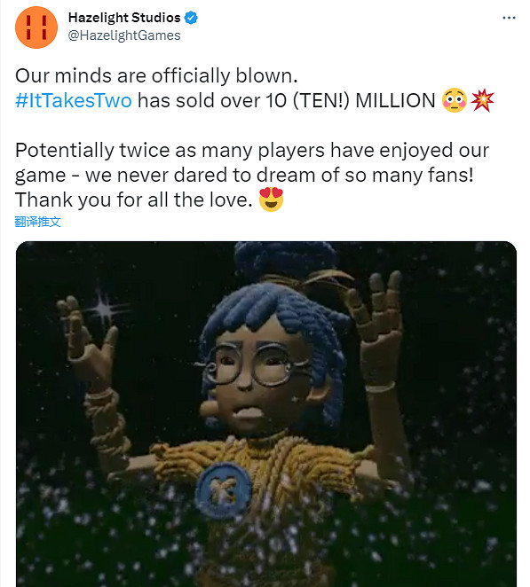 早報:雙人成行銷量破千萬 最後生還者PC版跳票 早報:雙人成行銷量破千萬 最後生還者PC版跳票