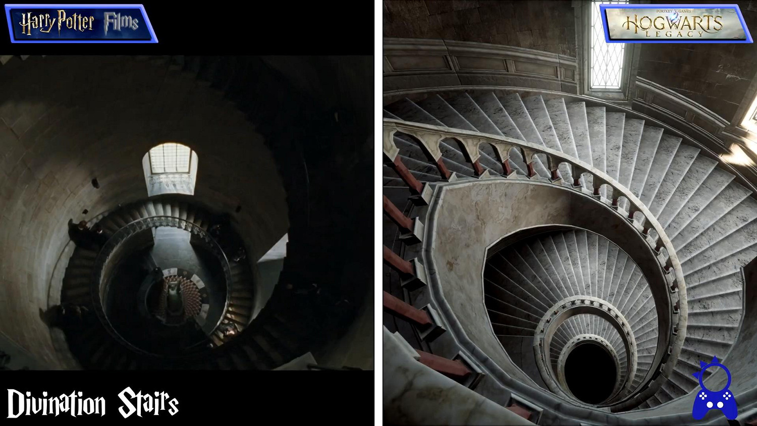 超還原!《霍格華茲之遺》VS《哈利波特》電影場景對比