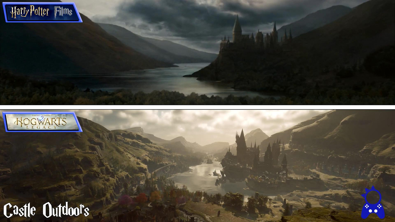 超還原!《霍格華茲之遺》VS《哈利波特》電影場景對比