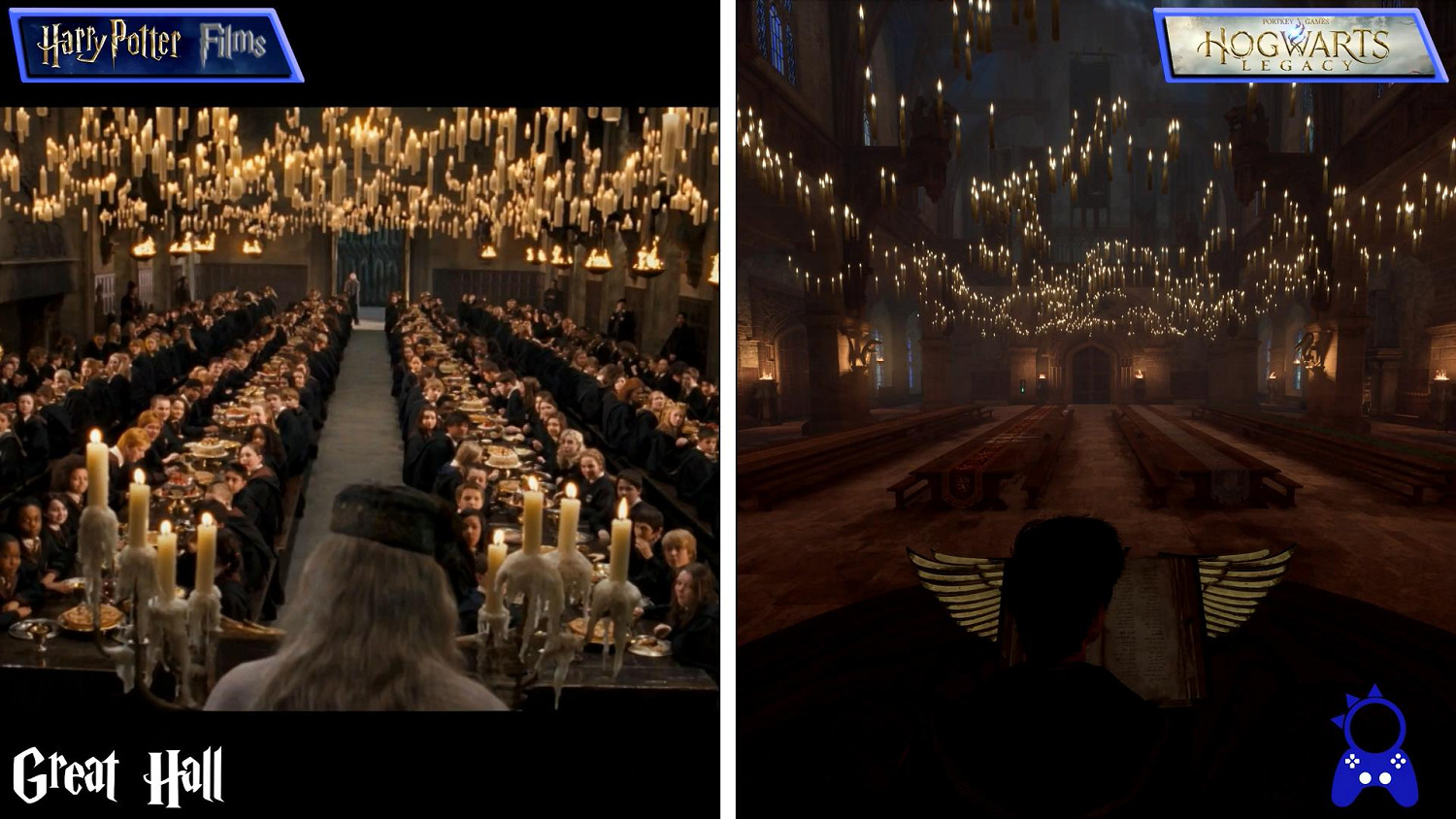 超還原!《霍格華茲之遺》VS《哈利波特》電影場景對比