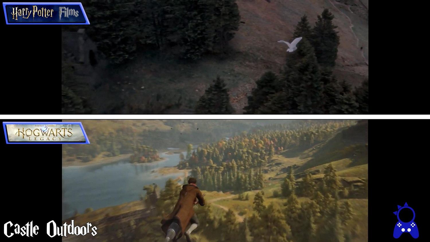 超還原!《霍格華茲之遺》VS《哈利波特》電影場景對比