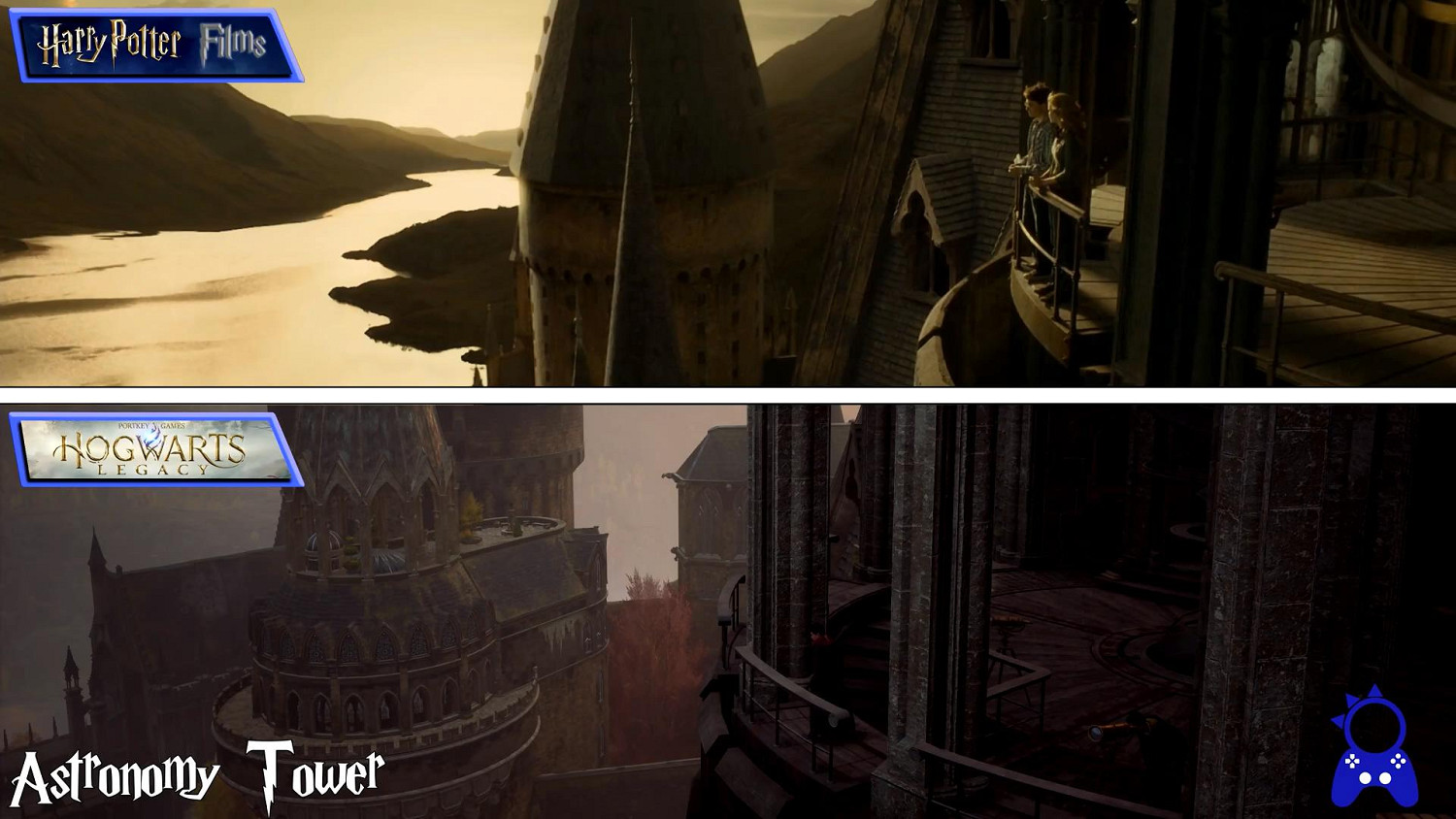 超還原!《霍格華茲之遺》VS《哈利波特》電影場景對比