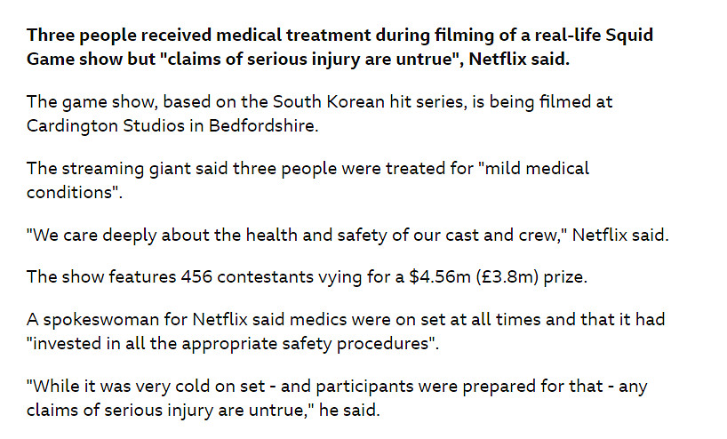 你還記得魷魚遊戲嗎,它的真人秀把選手折磨到舉報了 你還記得魷魚遊戲嗎,它的真人秀把選手折磨到舉報了