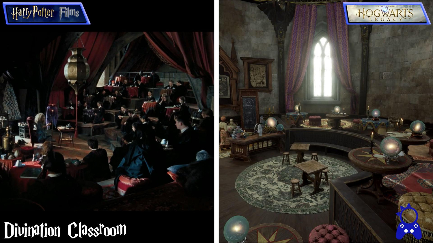 超還原!《霍格華茲之遺》VS《哈利波特》電影場景對比