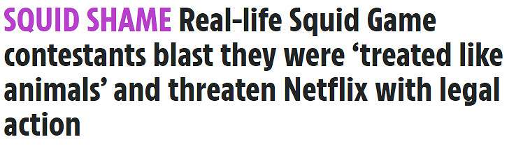 你還記得魷魚遊戲嗎,它的真人秀把選手折磨到舉報了 你還記得魷魚遊戲嗎,它的真人秀把選手折磨到舉報了