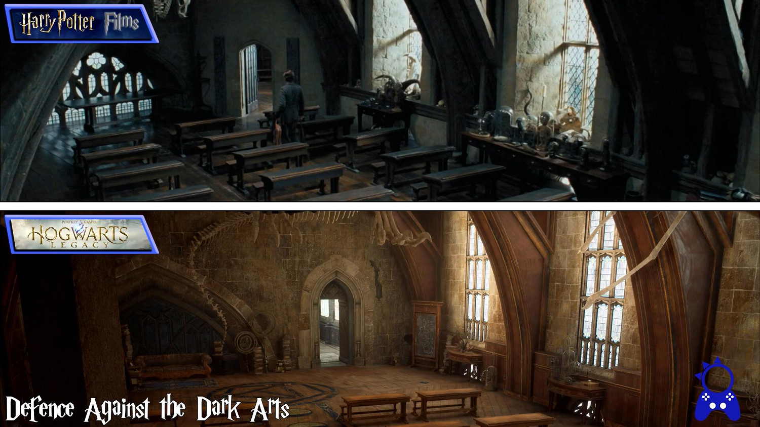 超還原!《霍格華茲之遺》VS《哈利波特》電影場景對比