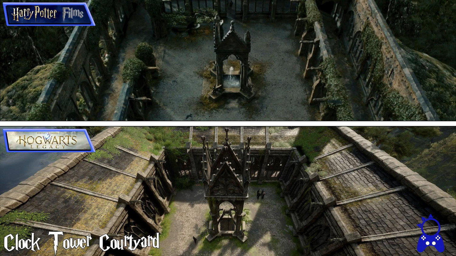 超還原!《霍格華茲之遺》VS《哈利波特》電影場景對比