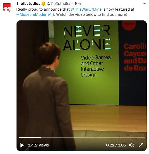 第九藝術 紐約現代藝術博物館永久收錄《這是我的戰爭》 第九藝術 紐約現代藝術博物館永久收錄《這是我的戰爭》