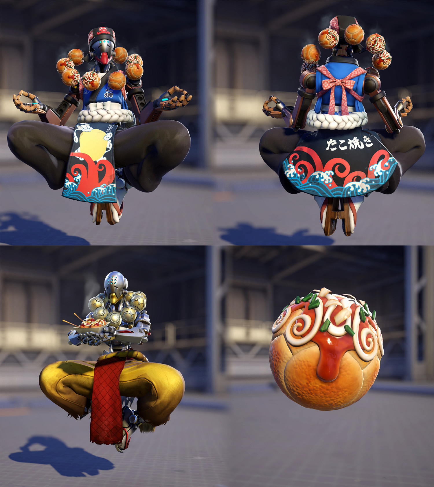 《鬥陣特攻2》新賽季皮膚曝光 禪雅塔改行賣章魚小丸子