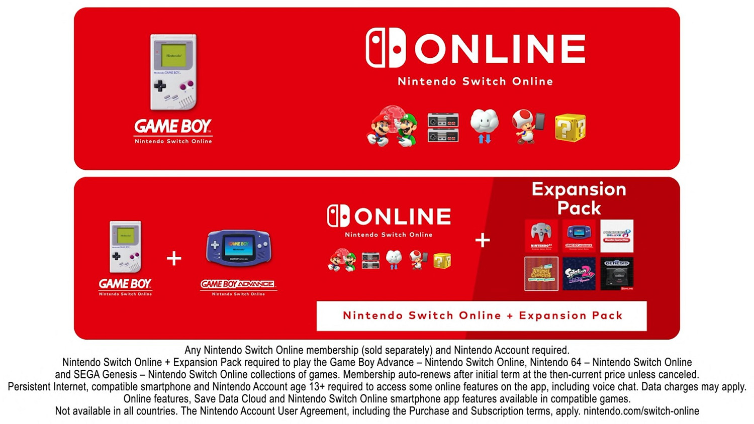 任天堂直面會：GB與GBA遊戲今日加入NS會員服務！