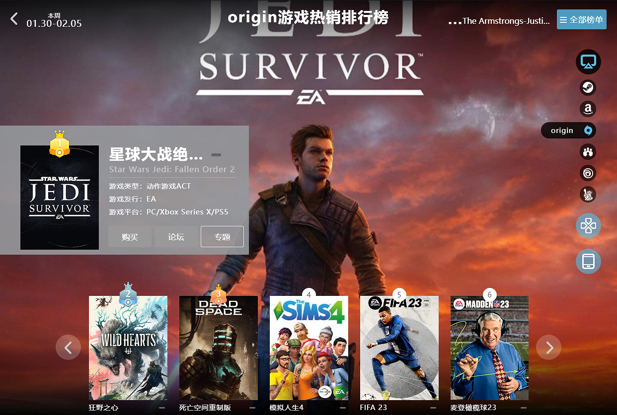 1.30-2.05全球遊戲銷量榜：《霍格華茲之遺》豪取榜首