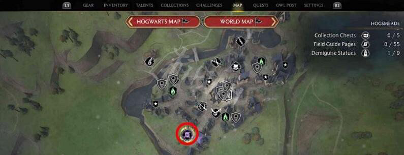 《霍格華茲的傳承》活米村隱形獸雕像在哪?隱形獸雕像活米村位置 《霍格華茲的傳承》活米村隱形獸雕像在哪?隱形獸雕像活米村位置