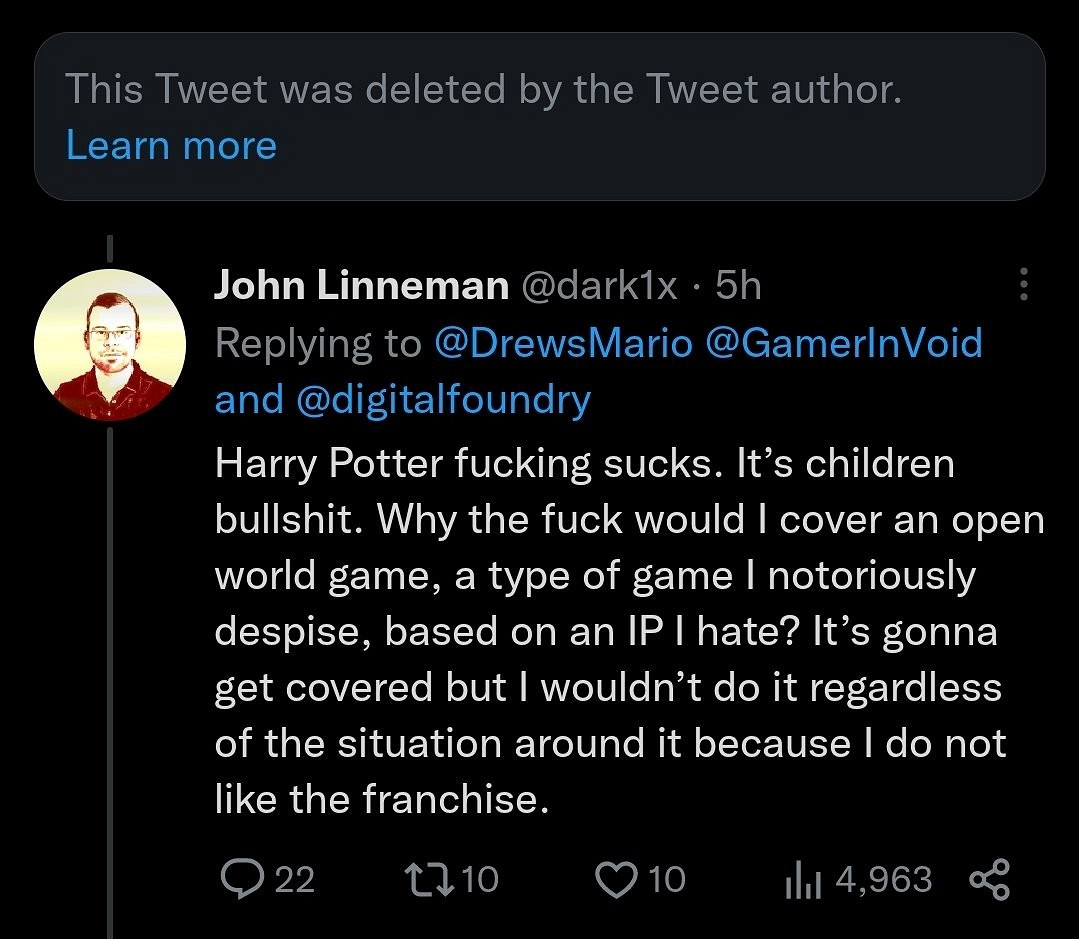 數毛社員工怒噴《霍格華茲》:爛透了,小孩子的鬼把戲 數毛社員工怒噴《霍格華茲》:爛透了,小孩子的鬼把戲