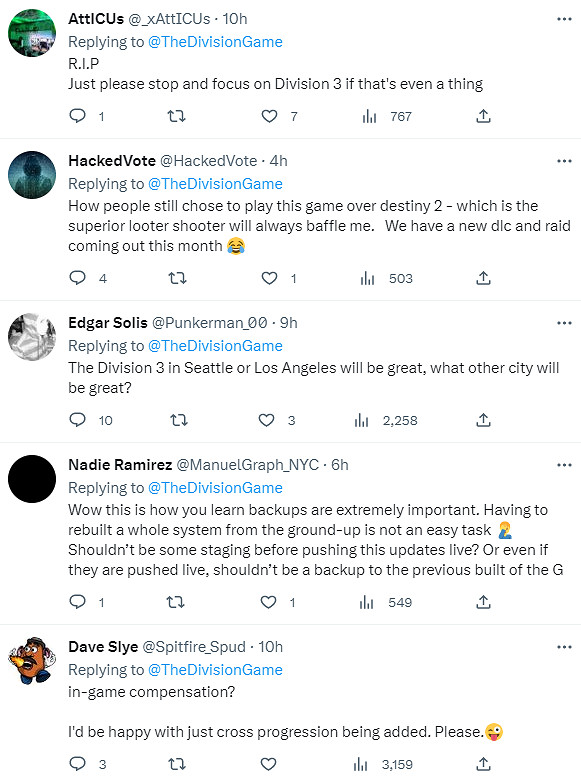 《全境封鎖2》遇技術問題無法更新 玩家們對育碧失望