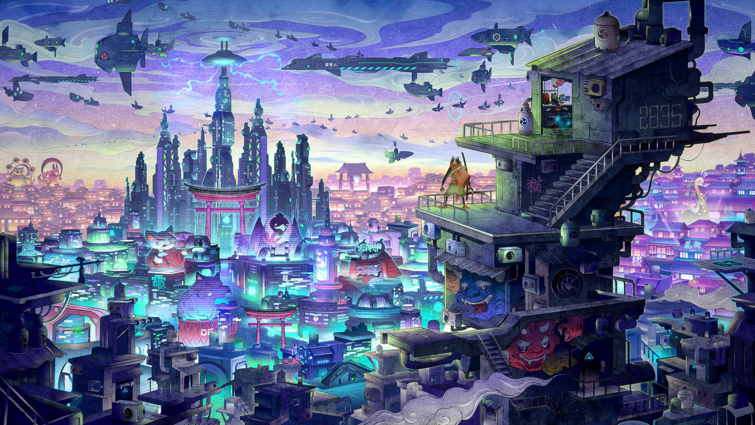 集英遊戲賽博浮世繪風獨立遊戲《浮世》Steam頁面上線