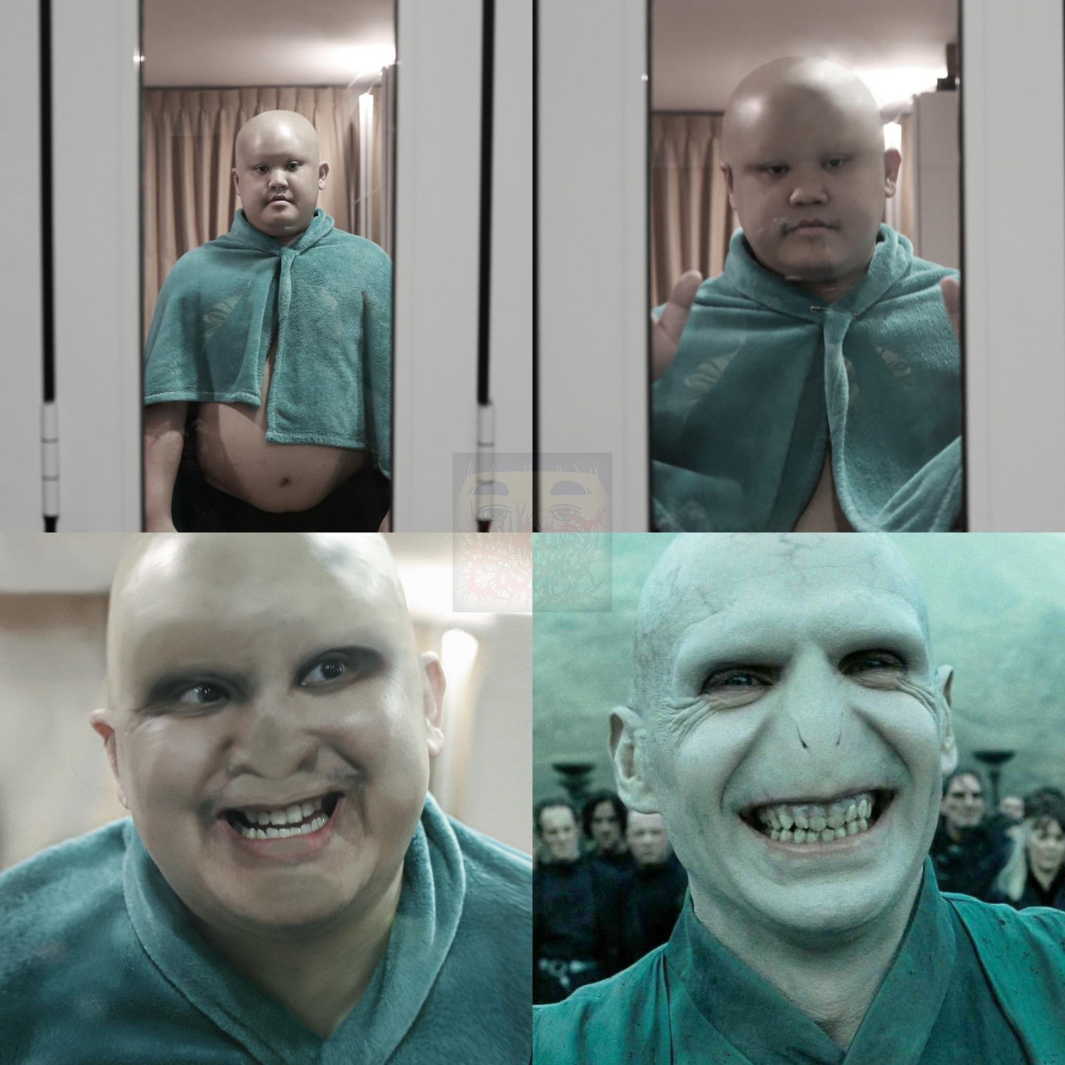 緊抓熱點！泰國低成本COS小哥下血本：頭髮眉毛都沒了