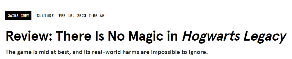 外媒給《霍格華茲》打1分超低評分:內容聲討JK羅琳! 外媒給《霍格華茲》打1分超低評分:內容聲討JK羅琳!