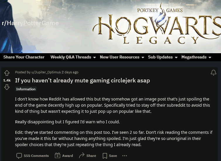 JK羅琳抗議者瘋狂在網上散播《霍格華茲之遺》劇透 JK羅琳抗議者瘋狂在網上散播《霍格華茲之遺》劇透