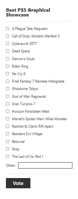 最出色PS5遊戲投票:最佳畫面展示,最佳手把體驗! 最出色PS5遊戲投票:最佳畫面展示,最佳手把體驗!