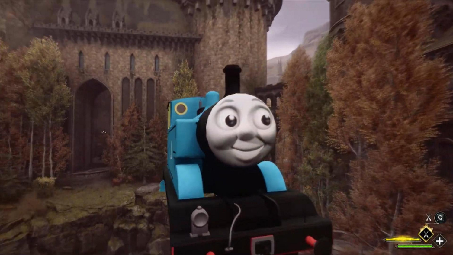 《霍格華茲之遺》惡搞MOD:湯瑪士小火車替換飛行掃帚 《霍格華茲之遺》惡搞MOD:湯瑪士小火車替換飛行掃帚