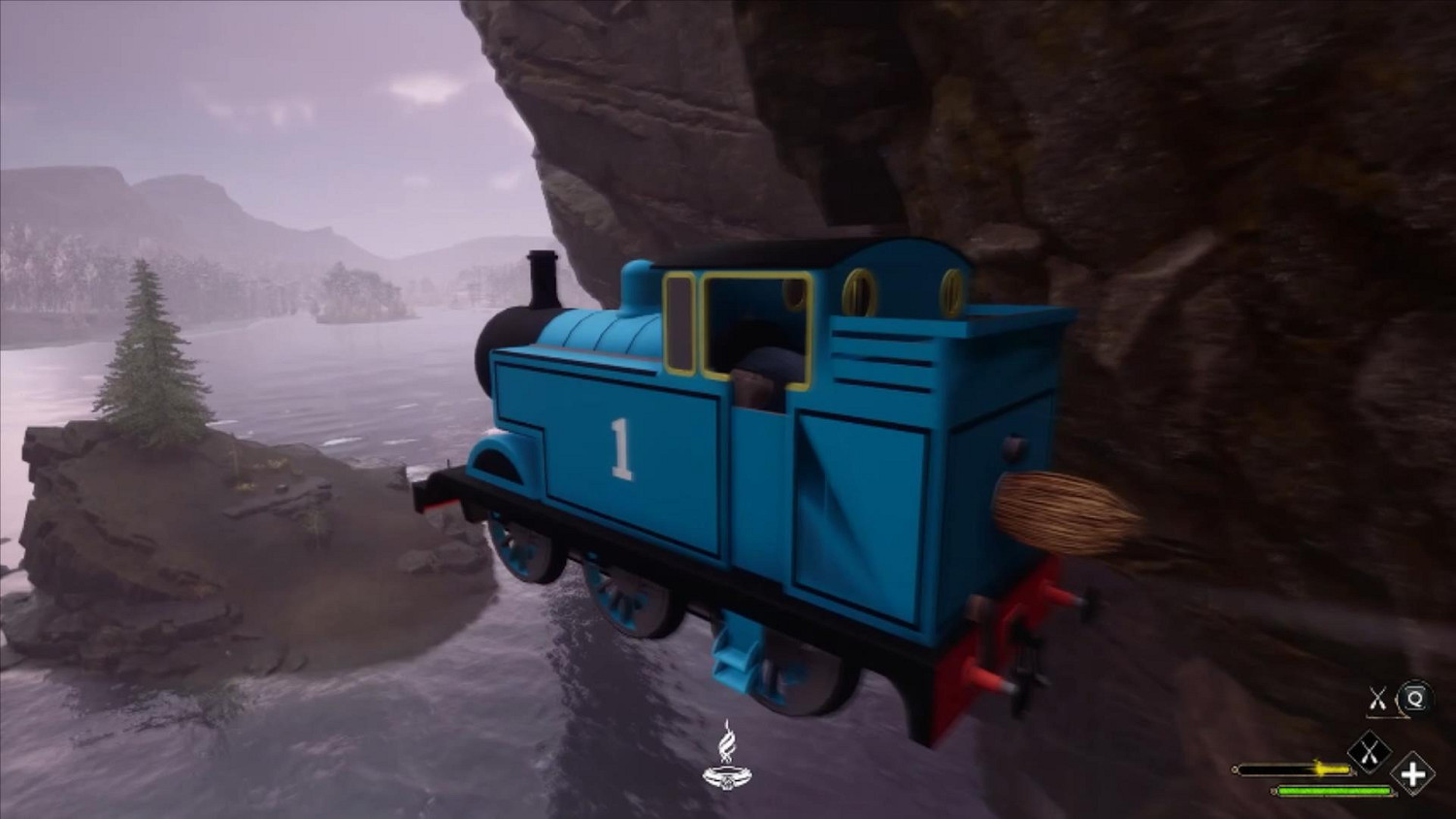 《霍格華茲之遺》惡搞MOD:湯瑪士小火車替換飛行掃帚 《霍格華茲之遺》惡搞MOD:湯瑪士小火車替換飛行掃帚