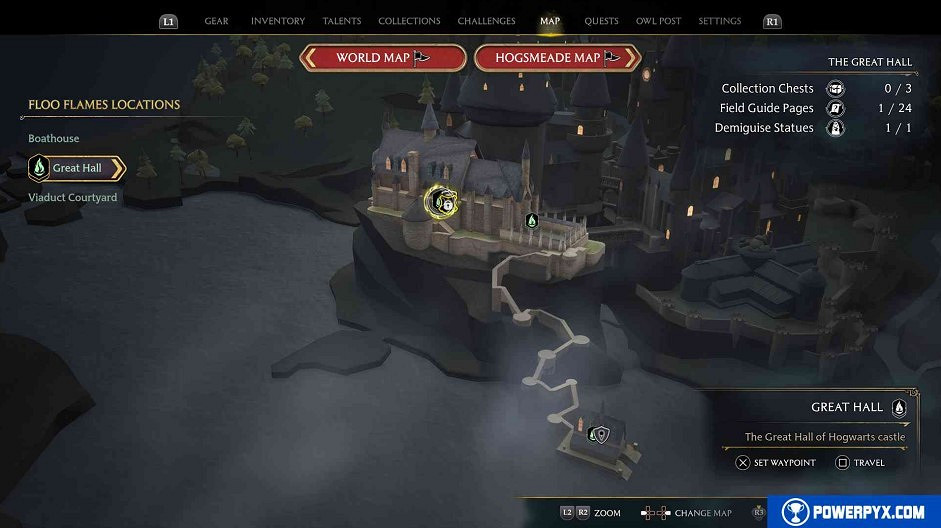 《霍格華茲的傳承》飛路之焰傳送點在哪？飛路之焰位置地圖匯總