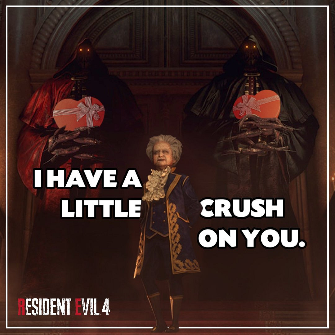 《惡靈古堡4》情人節賀圖 電鋸哥：我的眼裡只有你