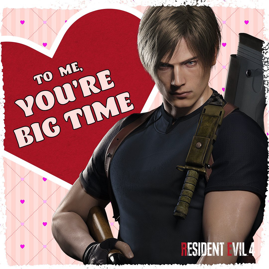 《惡靈古堡4》情人節賀圖 電鋸哥：我的眼裡只有你