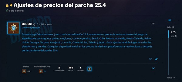 暴漲7.5倍！暴雪送反向折扣：《爐石》多地區漲價！