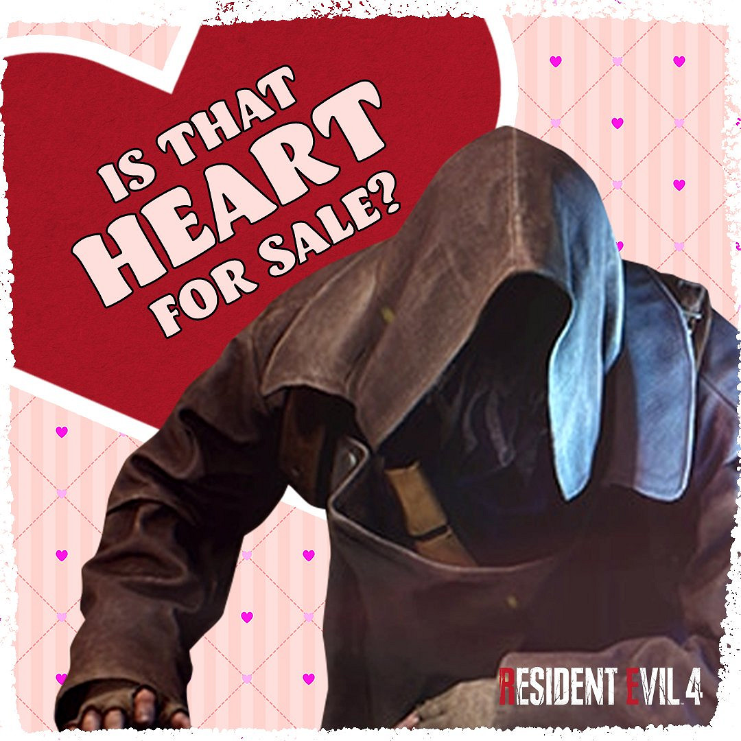 《惡靈古堡4》情人節賀圖 電鋸哥：我的眼裡只有你