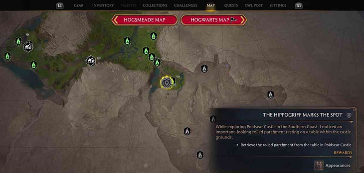 《霍格華茲的傳承》亨麗艾塔的寶藏？亨麗艾塔寶藏位置