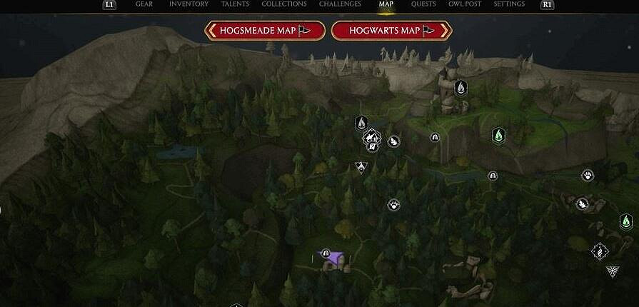 《霍格華茲的傳承》寶藏秘庫禁林點有哪些？禁林寶藏密庫位置分布