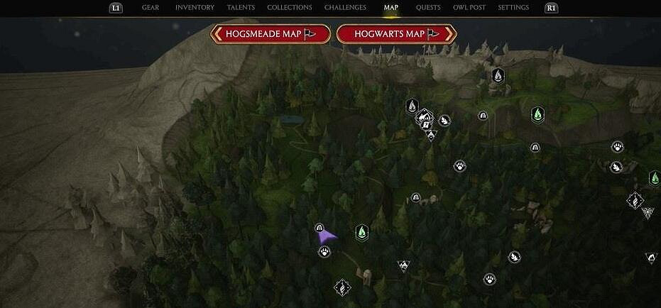 《霍格華茲的傳承》寶藏秘庫禁林點有哪些？禁林寶藏密庫位置分布