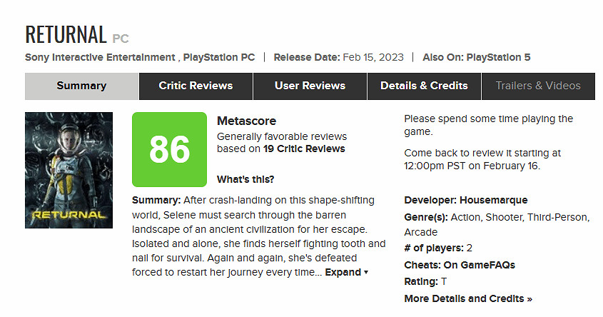 《死亡回歸》M站評分竟很高！獨占冷飯炒炒也很香？