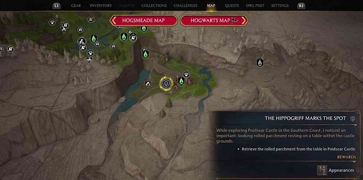 《霍格華茲的傳承》亨麗艾塔的寶藏？亨麗艾塔寶藏位置