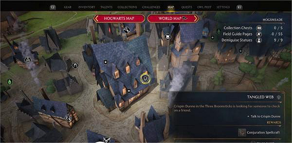 《霍格華茲的傳承》糾結的網支線任務怎麽做？糾結的網支線任務流程介紹